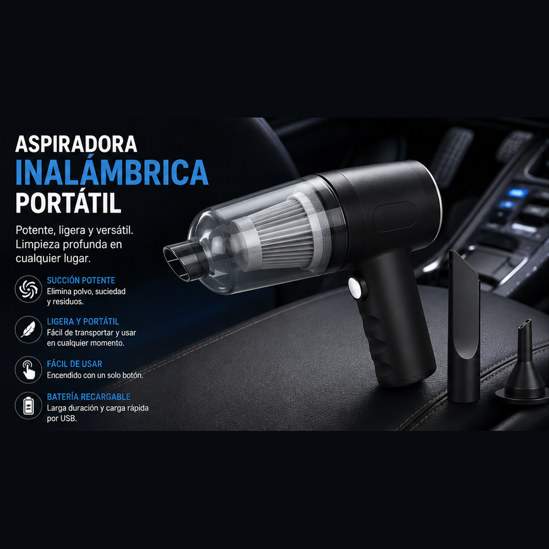Mini Aspiradora Portátil 3 en 1