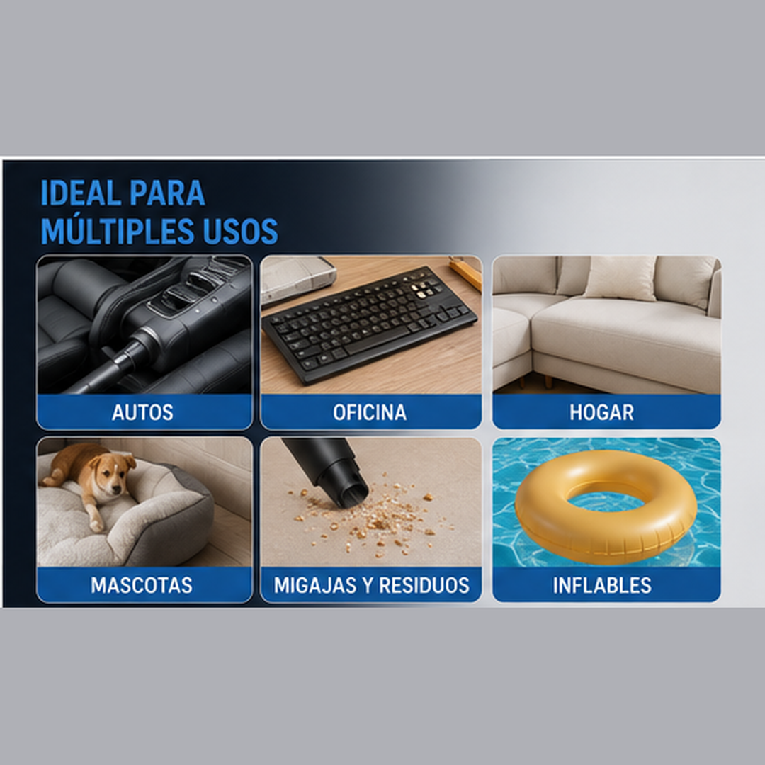 Mini Aspiradora Portátil 3 en 1